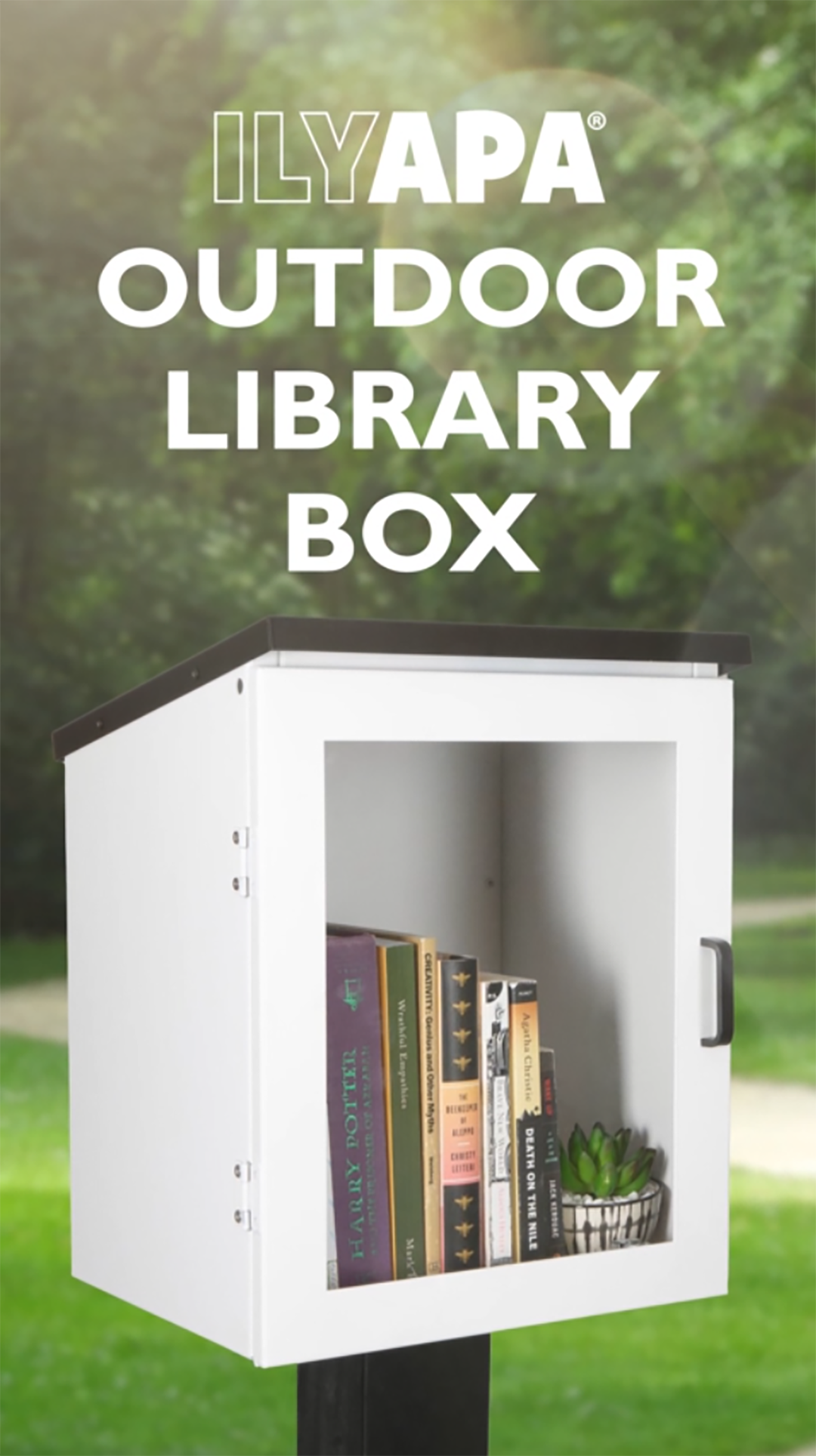Amazon.com: Ilyapa Library Box Outdoor, 13x11x17 White - Little